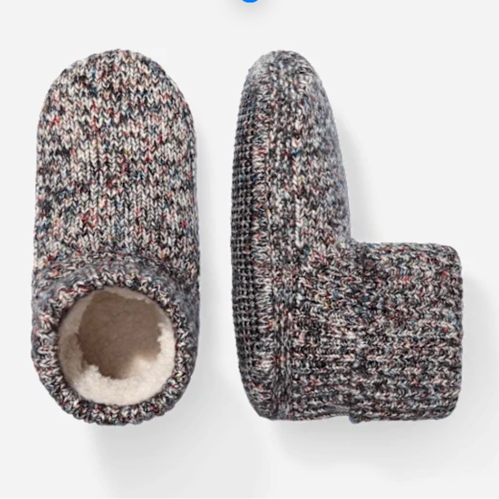 Women's Gripper Slipper Bootie - Sherpa-Lined M